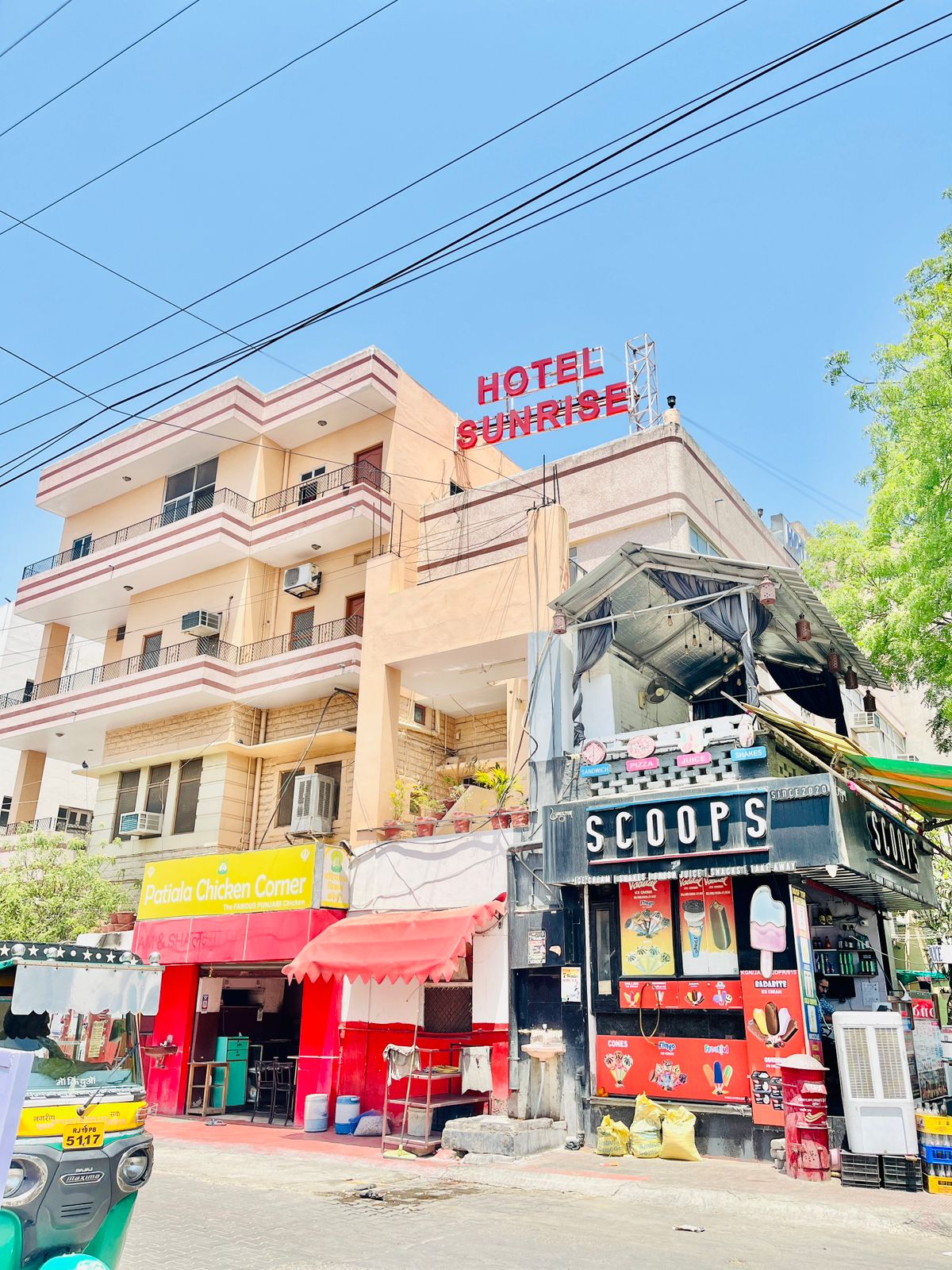 Hotel Sunrise building on Mandore Road in Jodhpur